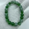A simple and fresh imitation jade bead glass bead bracelet with a single circle of 8MM. It is a live-streaming gold store promotion bracelet details Picture